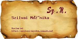 Szilvai Mónika névjegykártya